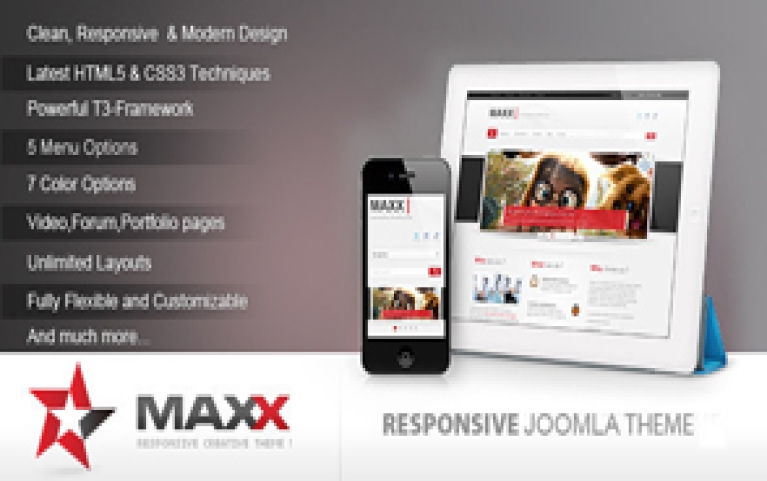 Maxx Responsive Joomla! Template