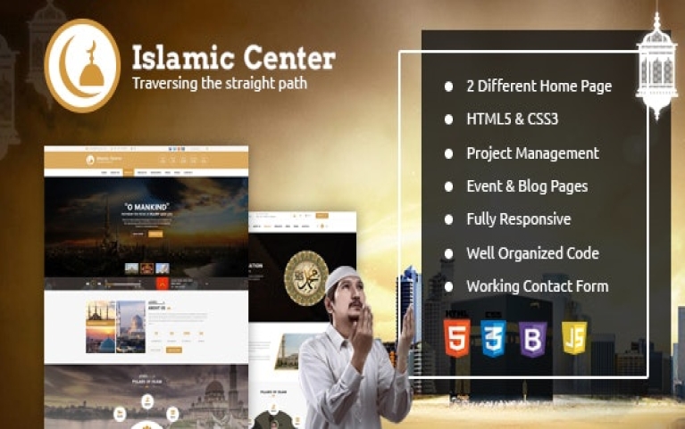 Islamic Center Joomla Template